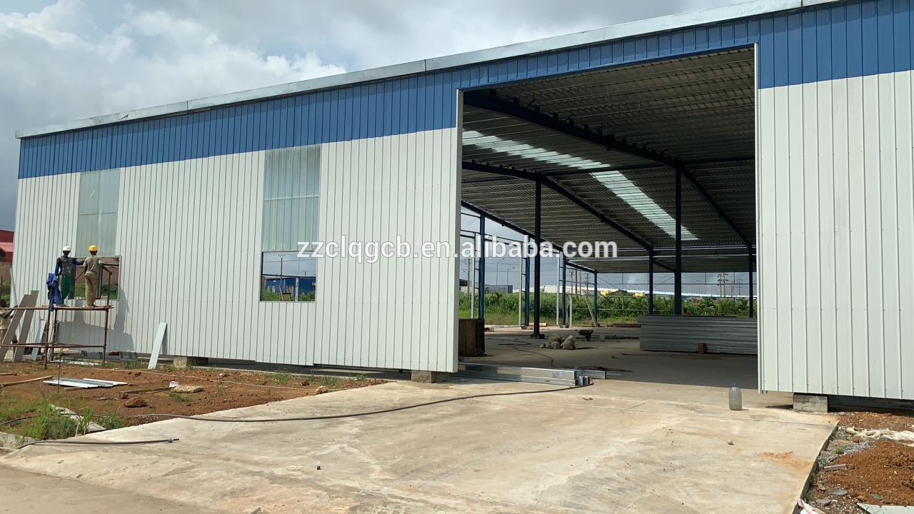 Grbon steel structure warehouse/ beverage workshop building