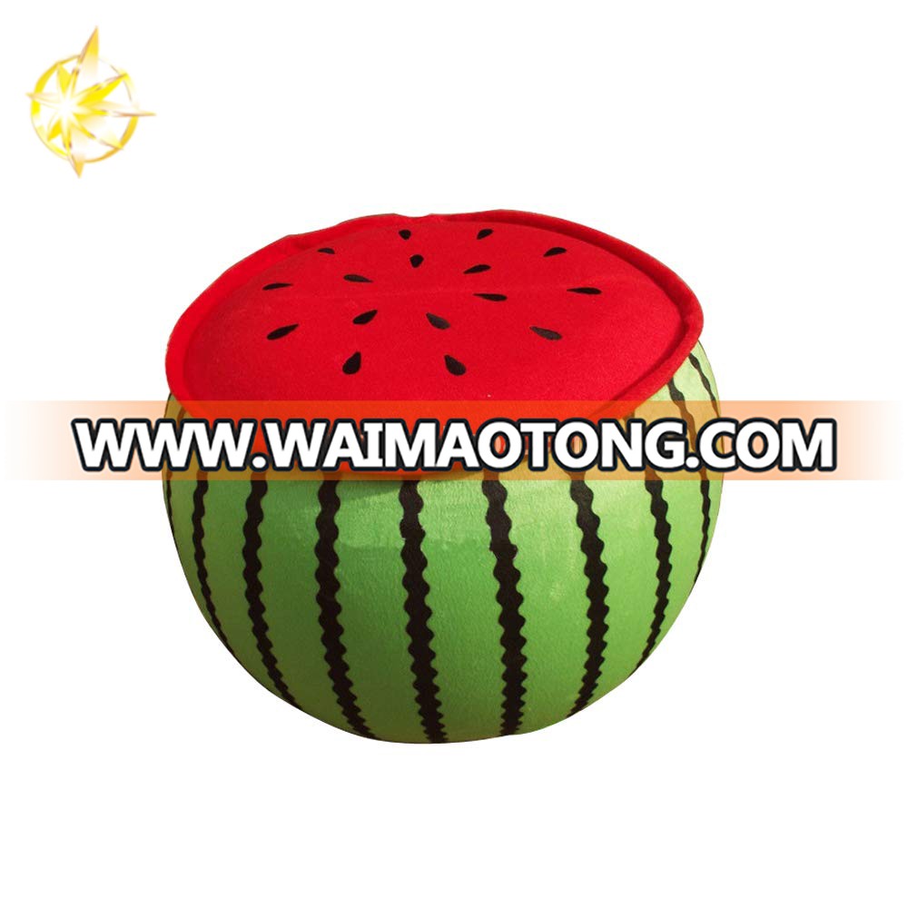 Inflatable watermelon cartoon plush stools folding stool sofa for home chair