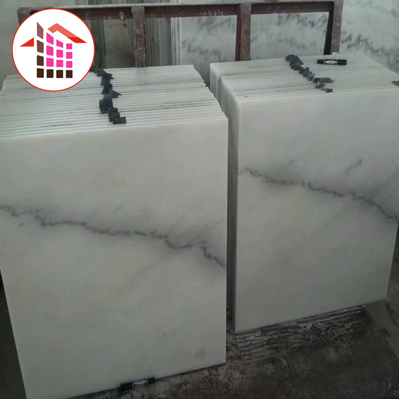 Natural own quarry cheap price guangxi white marble tile