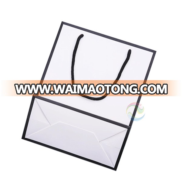 Cheap Custom Luxury Small Shopping Gift White Card Paper Bag with Logo