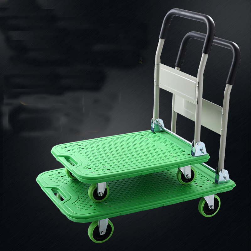 Custom Four Wheels Folding 500kg Hand Hydraul Trolley