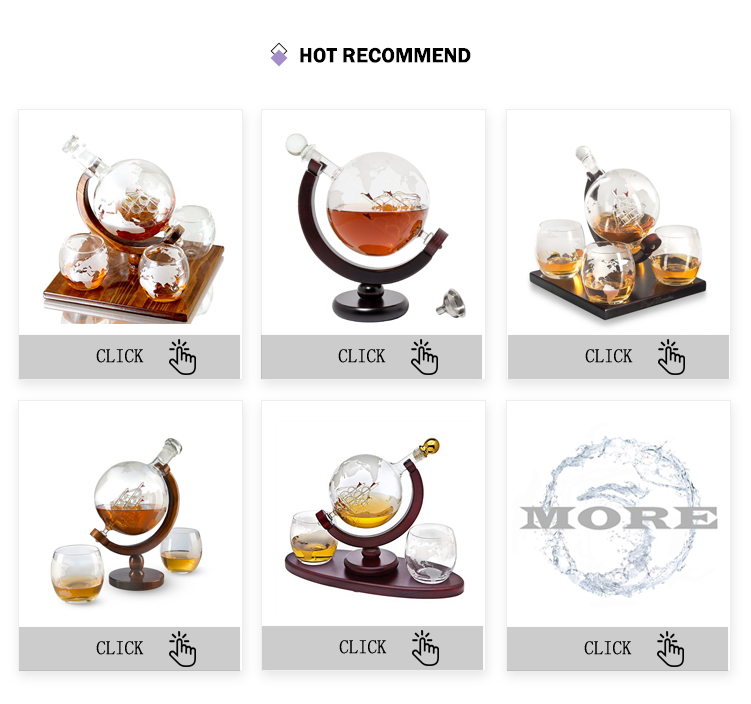 High Quality Low Price Decanter Decanter Globe Whiskey Globe Decanter With Glass Sbr