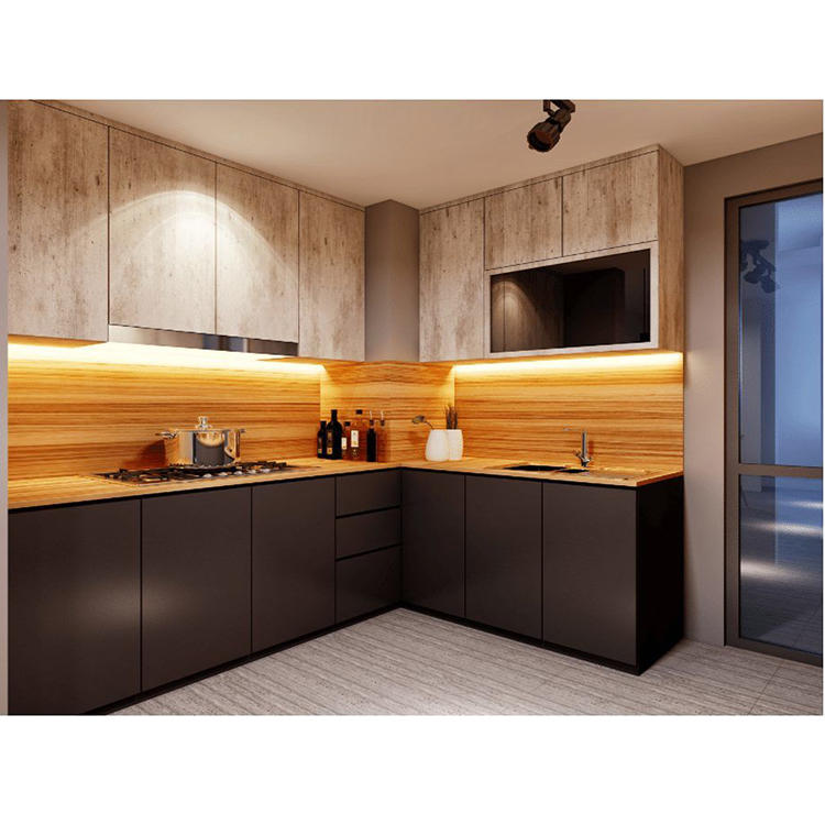 Tip-on kitchen cabinet Modern Simple Australian Style Kitchen Furniture Lacquer Kitchen Cabinets