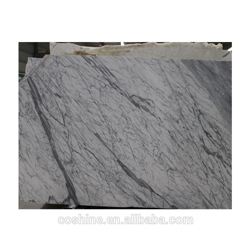 New Quarry Carrara Grey White Marble Slabs For Countertop Vanity Top