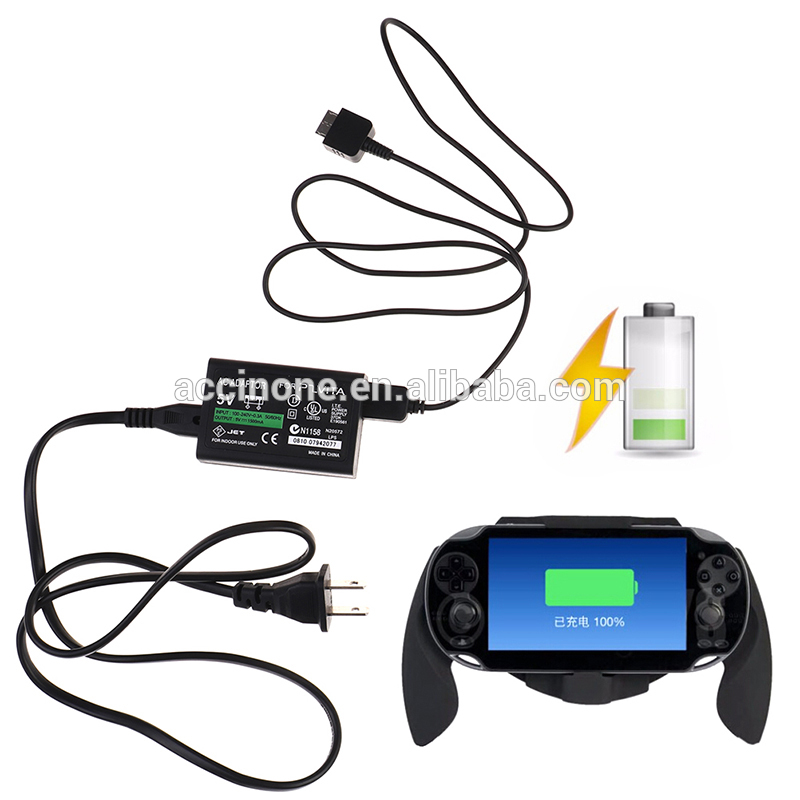 EU US Plug Home Charger For Sony for PS Vita 1000 PSV AC Adapter Power Supply + USB Data Cable Cord