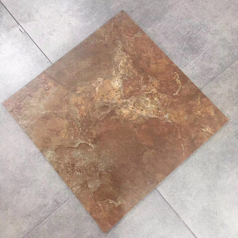 Cheap Brown Color Mould Matt Finish Glazed Terrazo China Floor Tiles  60x60