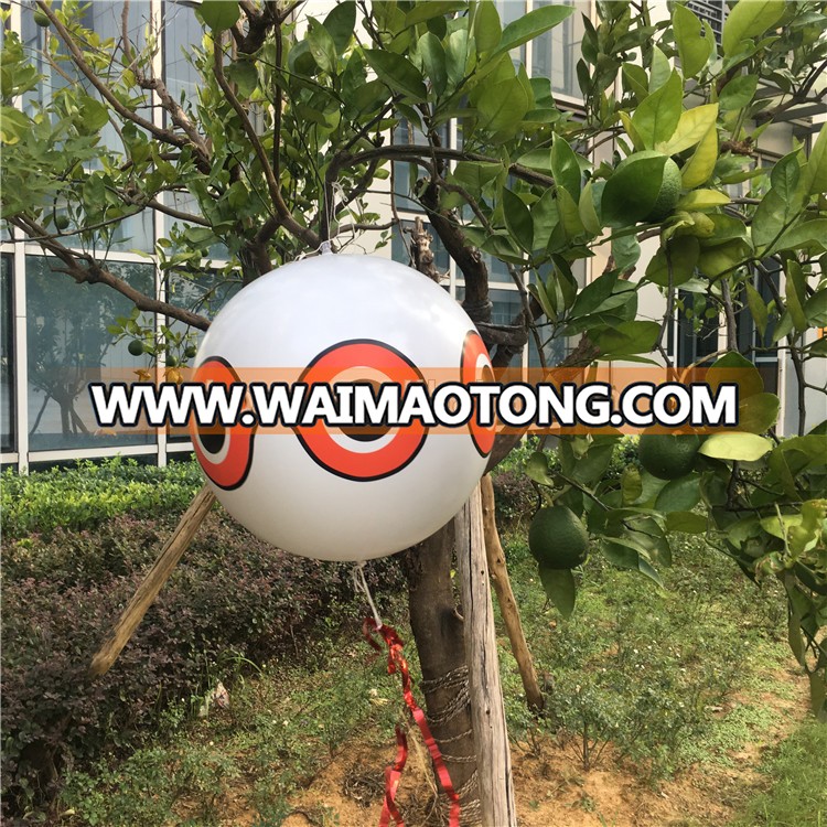 Hot Sale PVC inflatable eye ball beach ball for scaring bird