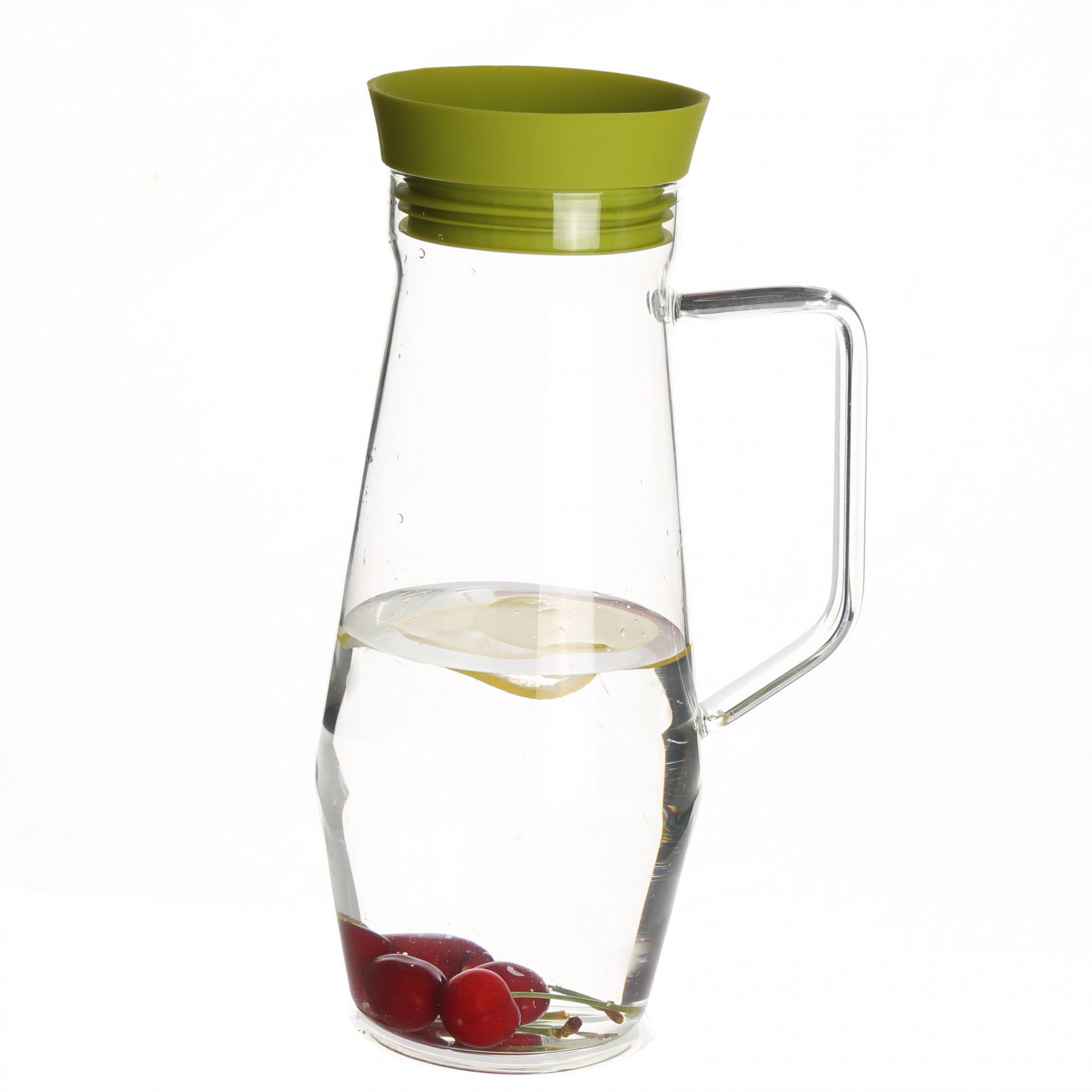 Glass Pitcher with Lid, Hot/Cold Water Jug, Juice and Iced Tea Beverage Carafe