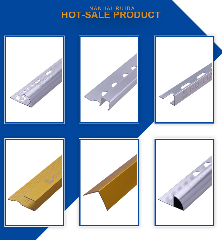 Fashion 6063 Aluminium Skirting Board For Tiles