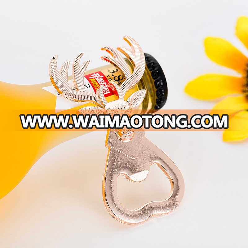 Ywbeyond Wedding Party Gifts Birthday Keepsake Event Anniversary Giveaways Deer Bottle Opener Gold Stag Antlers Opener Favors