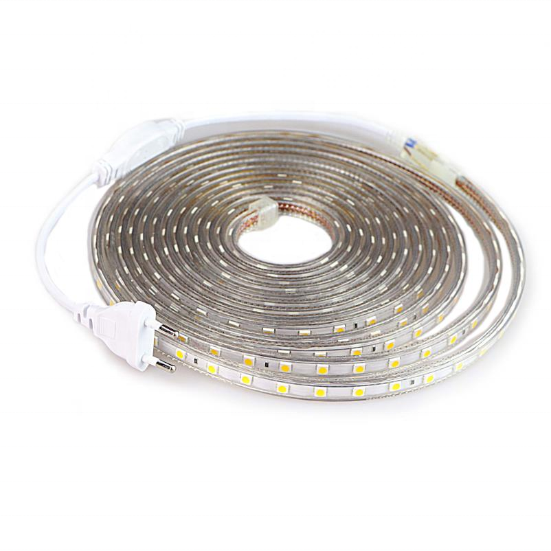 Decoration tube lighting waterproof ip65 mini smd5050 ac220v RGB outdoor rgb led flex strip for housing bar