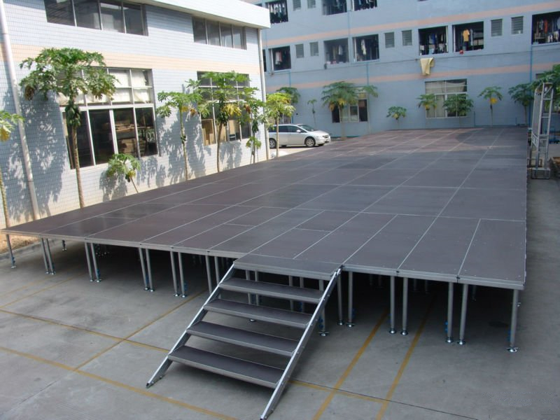 Small size 1x1m, 1.22x1.22m mobile stage platform for show