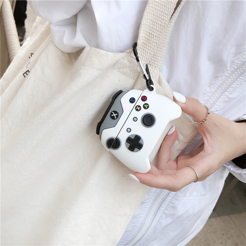 Cute Cartoon Luxury 3D Video game controller Earphone silicone case For Airpods pro 3 Xbox gamepad Protective cover