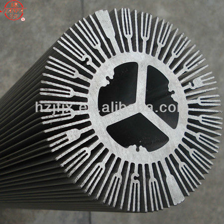 Large aluminum extrusion for led downlight heatsink