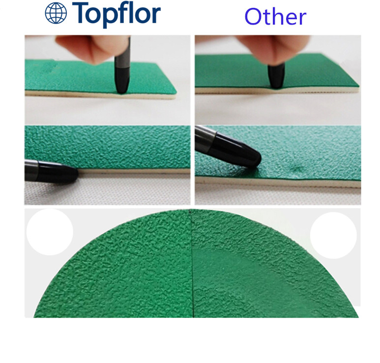 Topflor 2019 Hot sales Promotion  4.5mm outdoor sport pvc flooring indoor pvc sport flooring