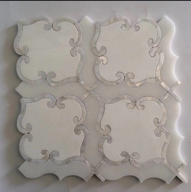 Unique Design White Seashell Mosaic for Paving Stone