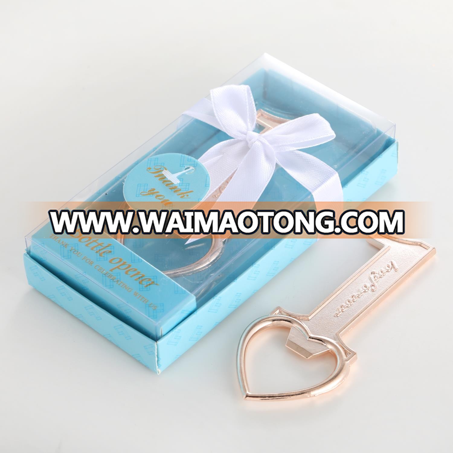 Christmas Gifts Wedding Favors or Baby Shower Gifts Elegant Blue Box Gold Number One 1 Love for Ever Design Baby Bottle Opener