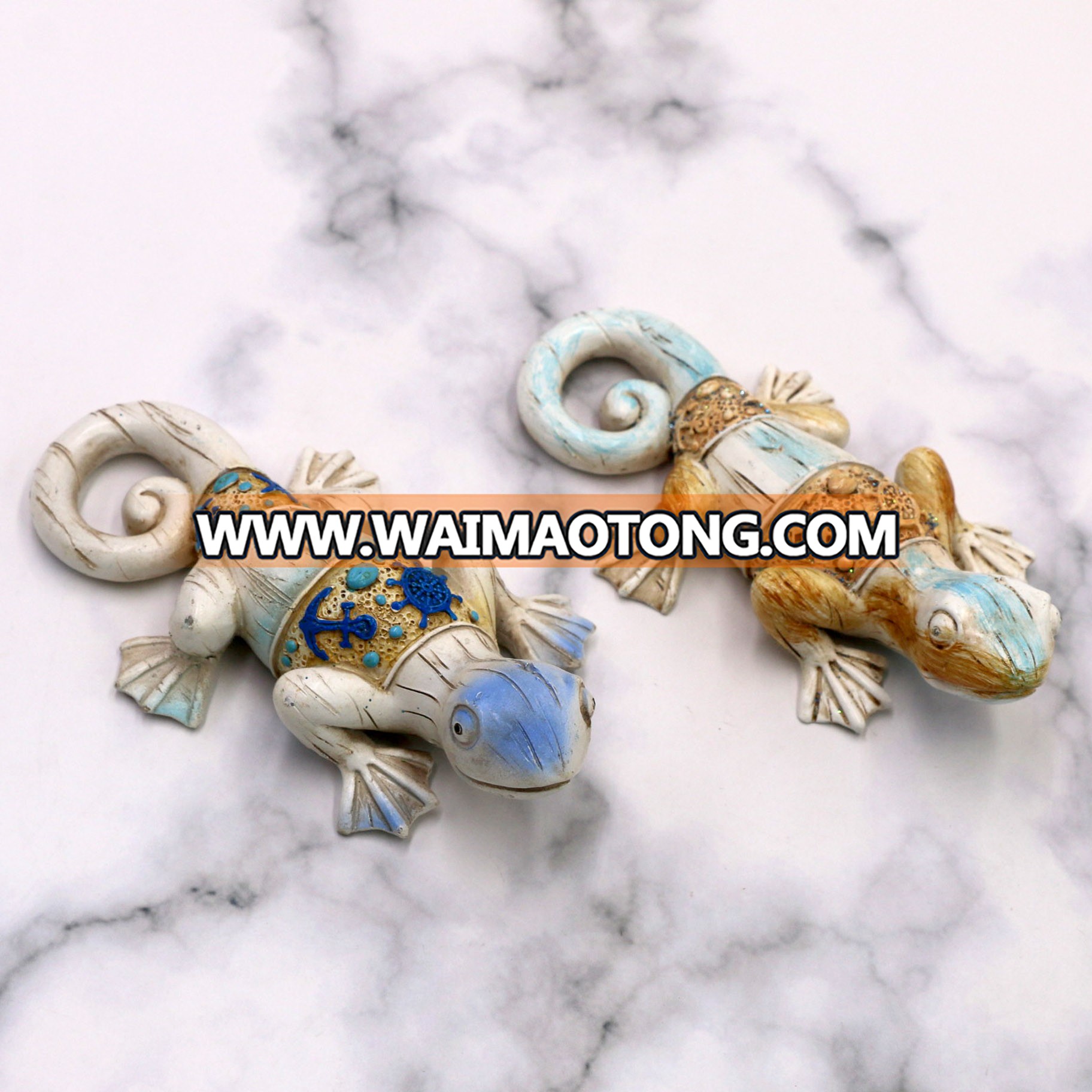 New Arrival Poly Resin Gecko Figurine Spain Souvenir