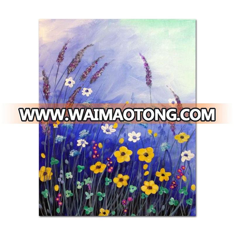 Beautiful flower canvas oil painting for living room home hotel cafe modern Wall Decoration