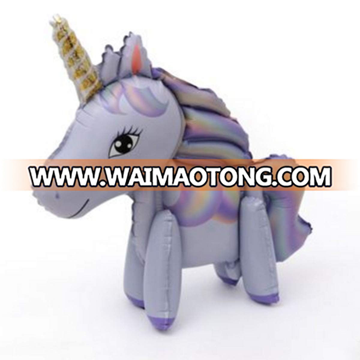 3D Unicorn Balloons Walking Animal Balloons Aluminum Foil Balloons for Birthday Party Decorations Supplies Wedding Baby Shower