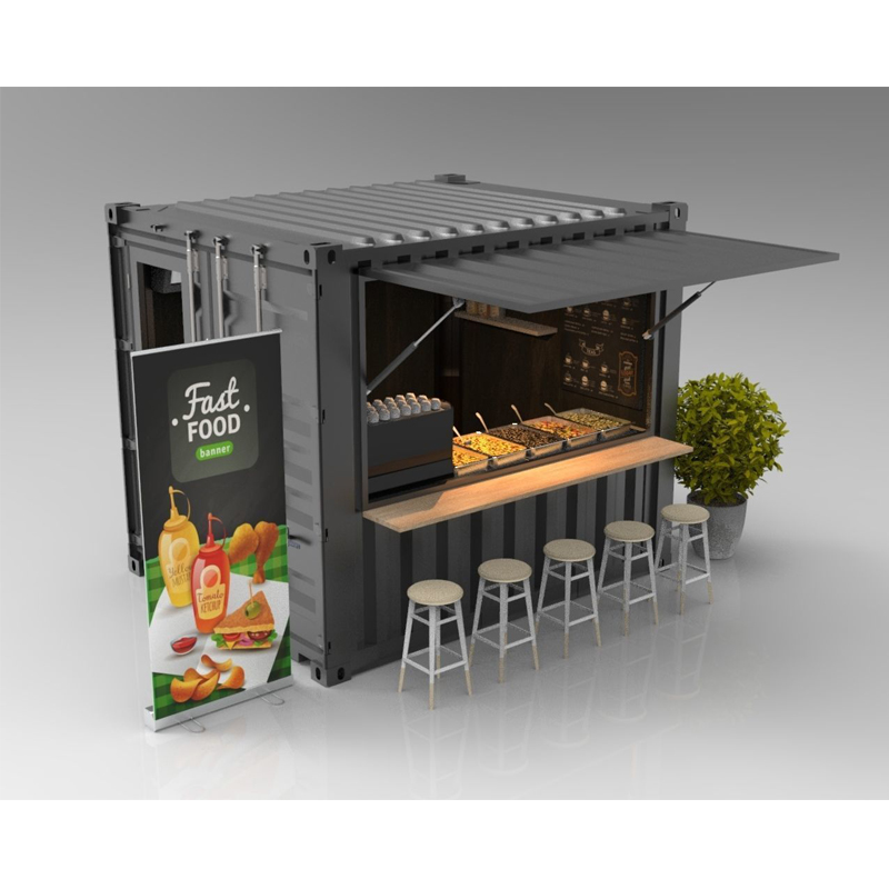 Newest Customized Coffee Bar Coffee Kiosk Outdoor Furniture Design For Shopping Mall