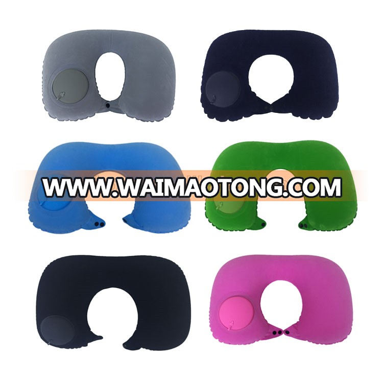 Professional manufacturer flocking pvc air pillow self inflatable for promotion