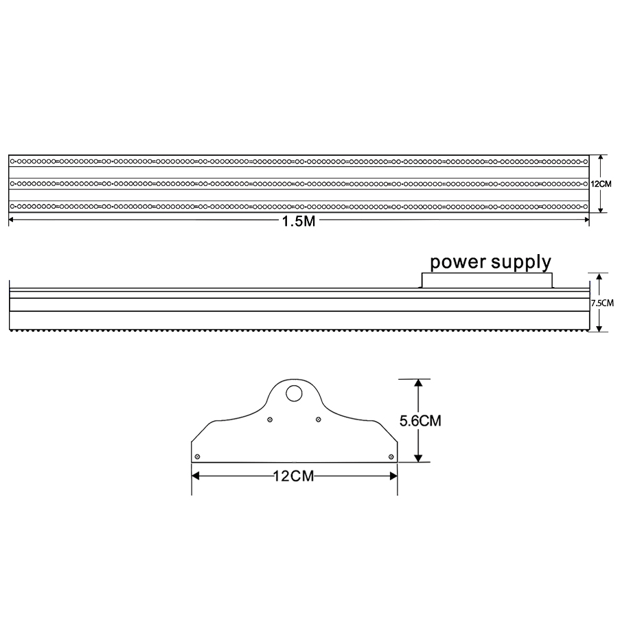 High lumen hydroponic grow system led board grow light for greenhouse planting