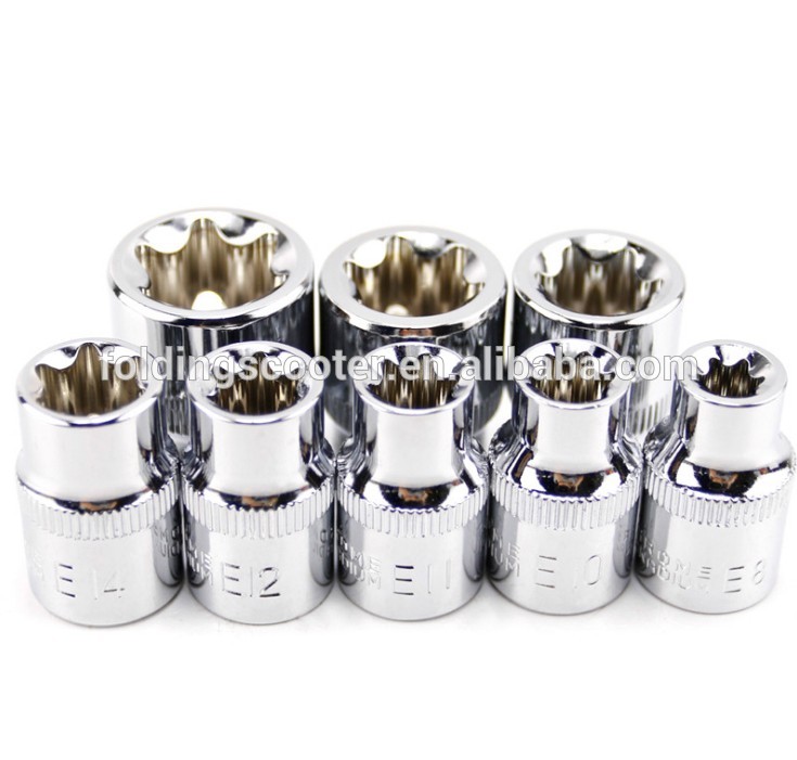 Customized Logo 10PCS DIY Auto Repair Work Tools Drive CR-V Metric Socket Set For Impact Wrench