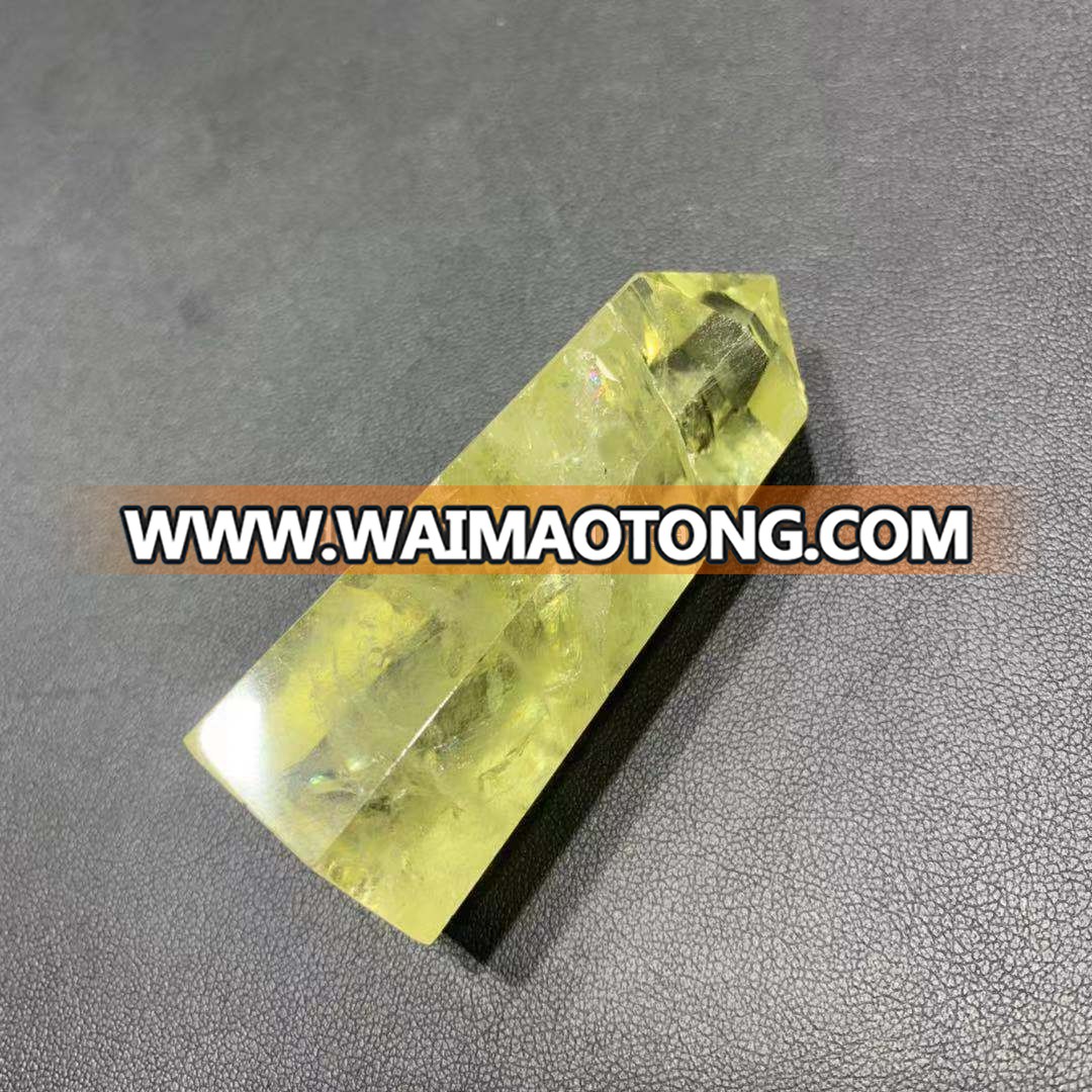 wholesale hot sale natural yellow crystal clear citrine points crystal rough citrine crystal natural gemstone stone