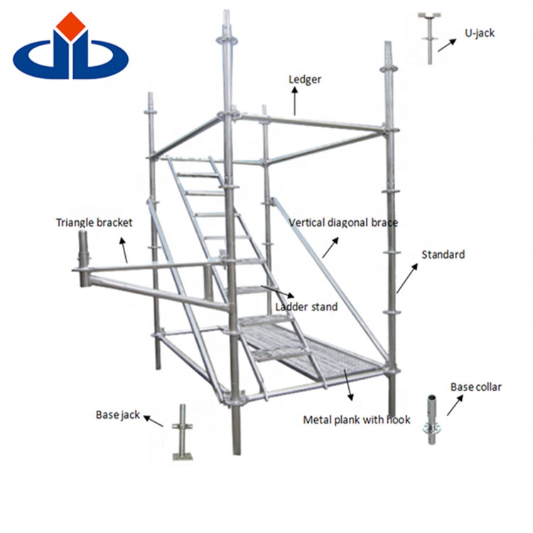 CE EN12811 EN74 standard construction materials ringlock scaffolds scaffolding ringlock