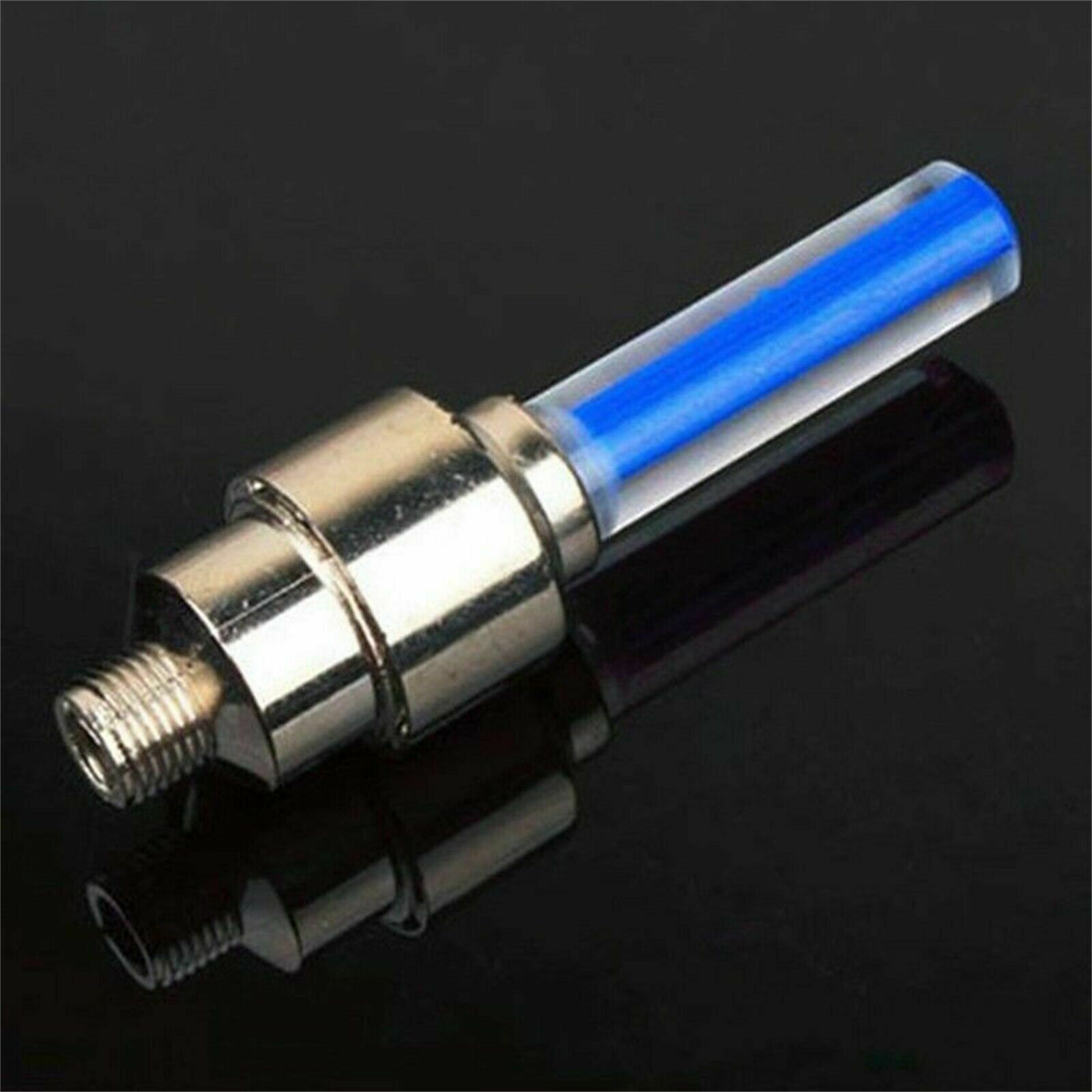 2Pcs Waterproof Flashing LED Tyre Wheel Valve Cap Lights For Car Bicycle Motorcycle