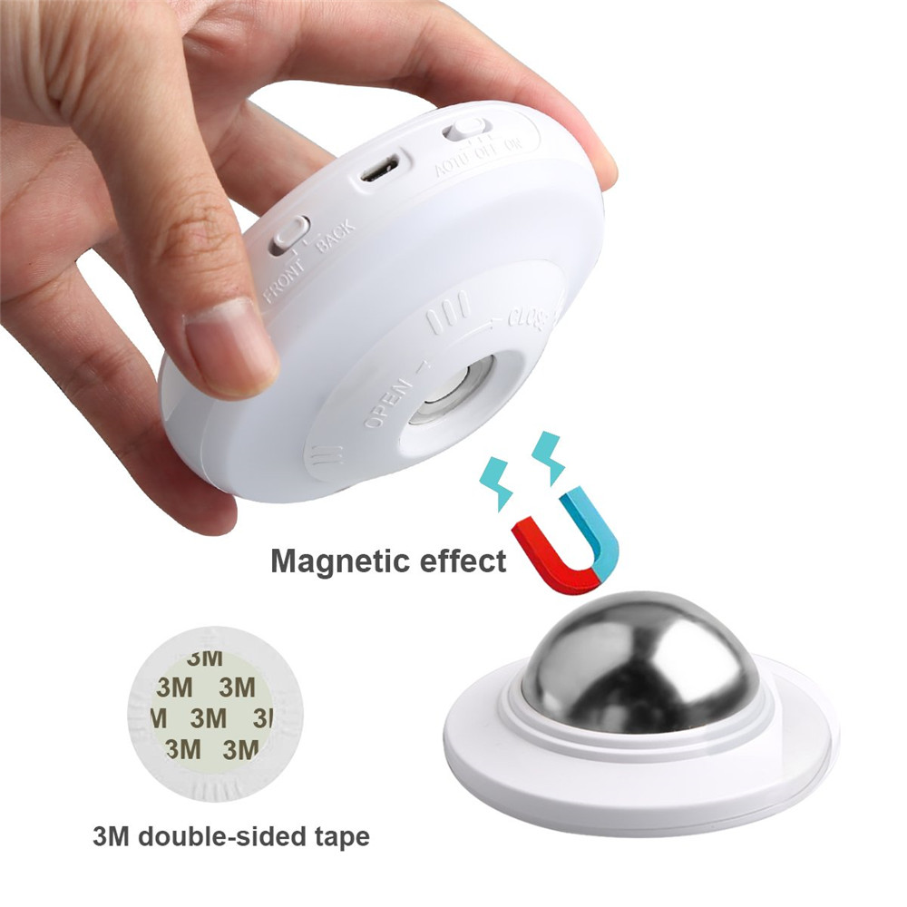 360 degree Rotating Body Sensor Night Light Rechargeable LED Motion Sensor Light