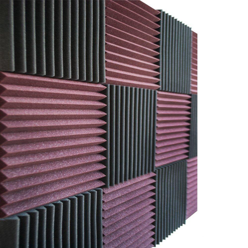 24pcs Soundproofing Foam Studio Acoustic Foam Sound Treatment Studio Room Absorption Wedge Tile foam