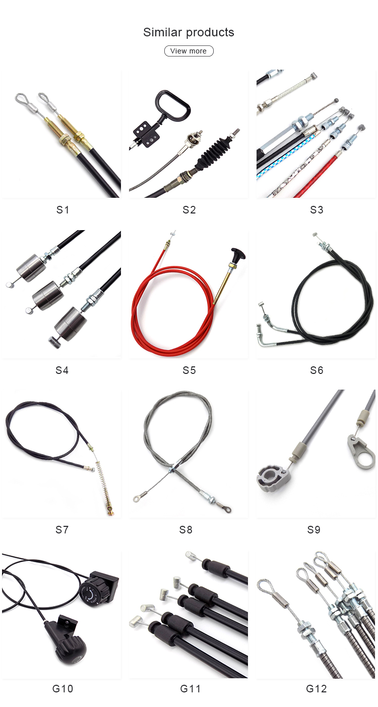 bicycle brake cables bicycle control  cable pvc coated wire rope Colorful Universal  Durable Material MTB Shift Cable