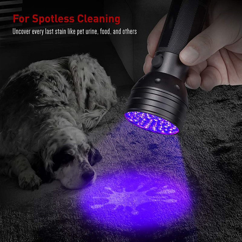 Factory Wholesale Aluminum 370-375nm Ultraviolet Black Light 51 led UV Torches Flashlight