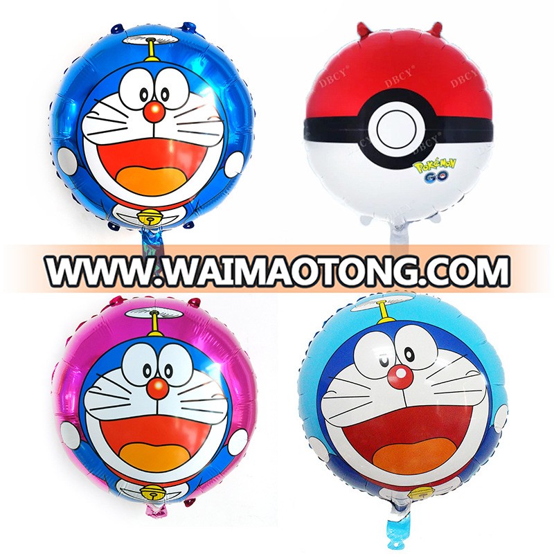 Pokemon Birthday Party Balloons - 18inch Pikachu Friends and Pokeball Balloon Adult & Kids Party Theme Decorations