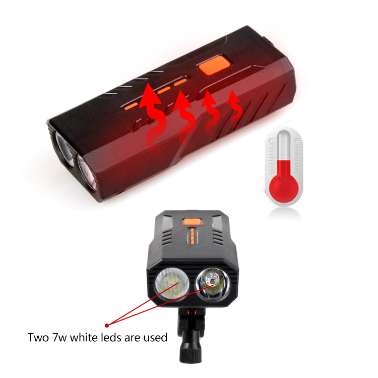 LED Bike light Headlight Taillight Kit USB Rechargeable Battery Cycling Torch Bicycle Light