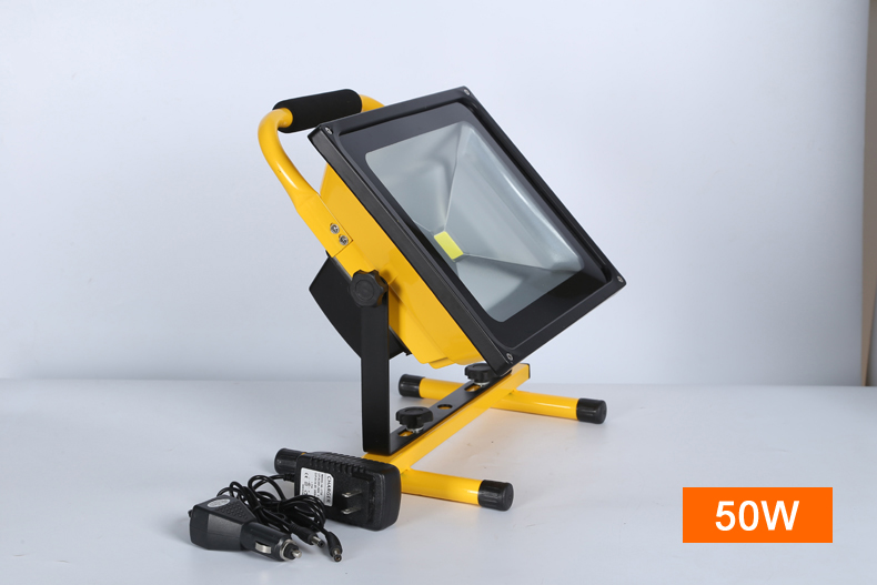 IP65 portable high brightness 10W 20W 30W 50W 100W 150W 200W led tripod stand rechargeable flood light