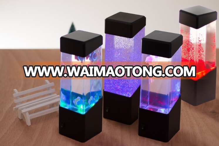 Christmas led color changing aquarium fish gift lamp