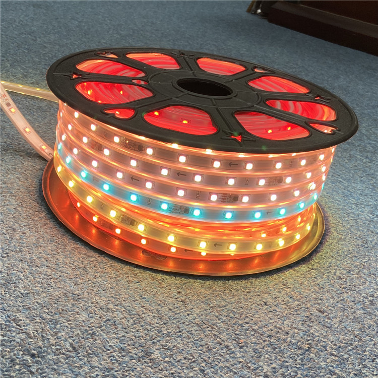 50m spool 24v low voltage led flexible lighting strip 5050 smd rgb led strip waterproof pixel ribbon