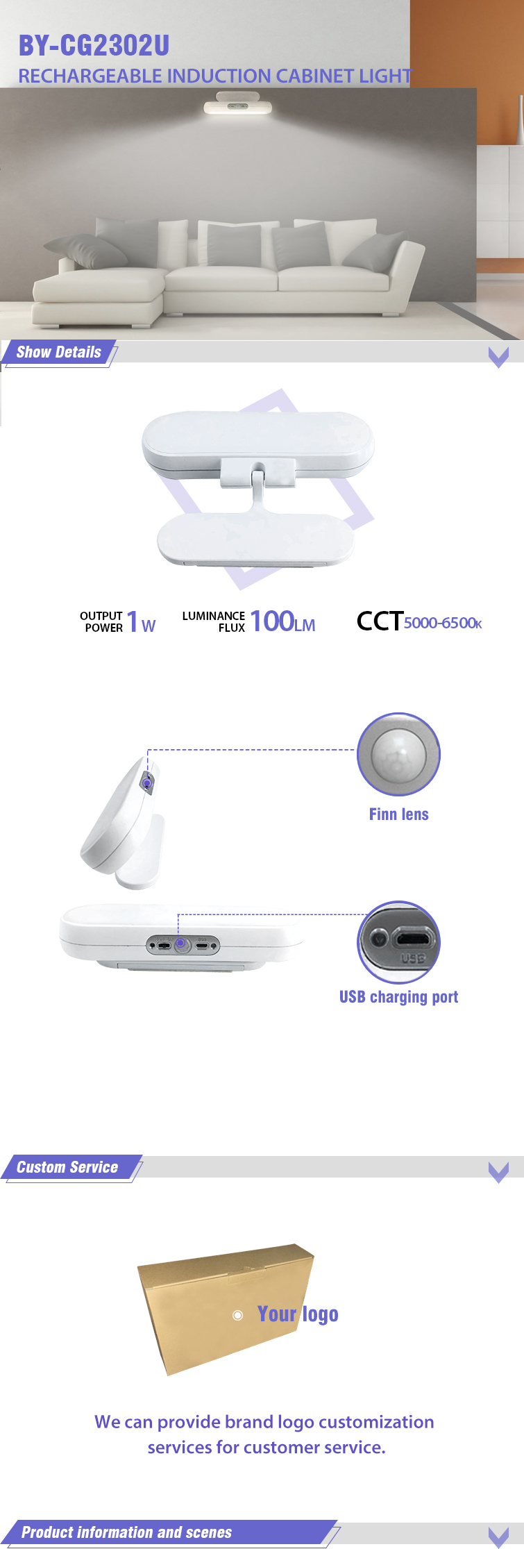 240 Volt Activated Night Motion Sensor Led Tube Light