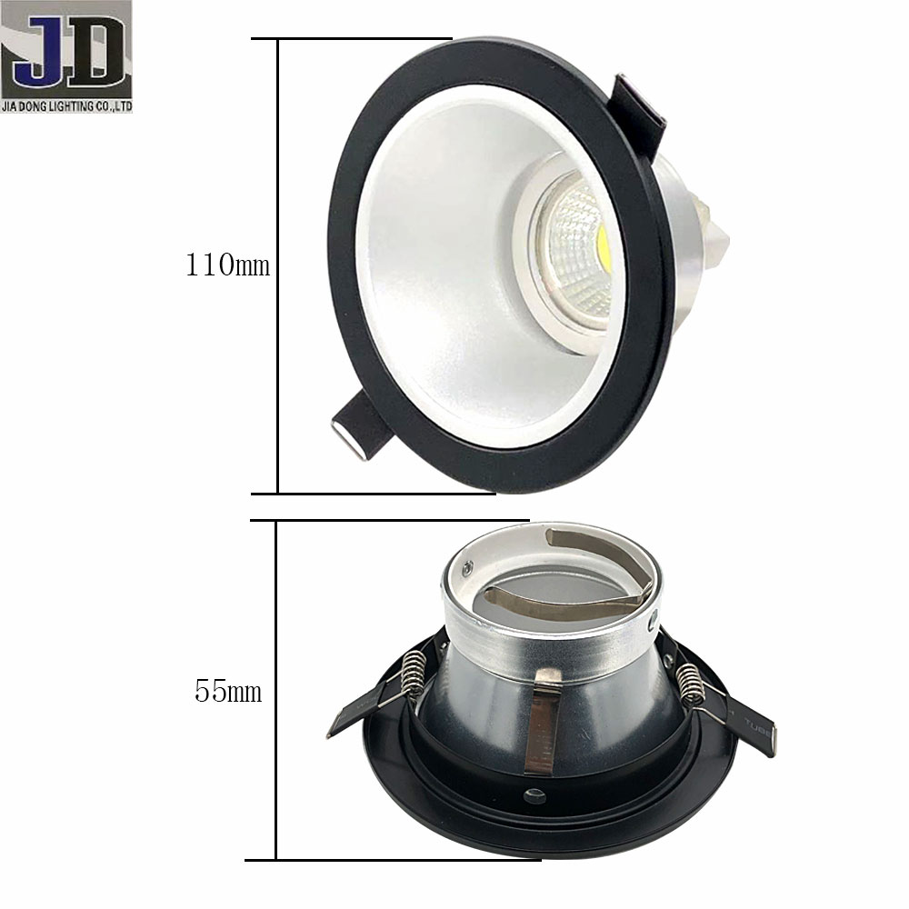 MR16 Lamp G5.3   Gu10 Lamp holder Fixtures  aluminum reflector  LED Ceiling Light Housing