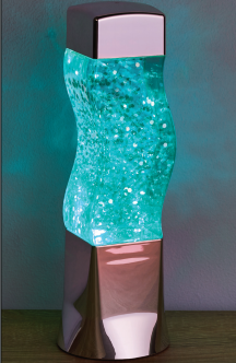 10"GROOVY GLITTER LAMP