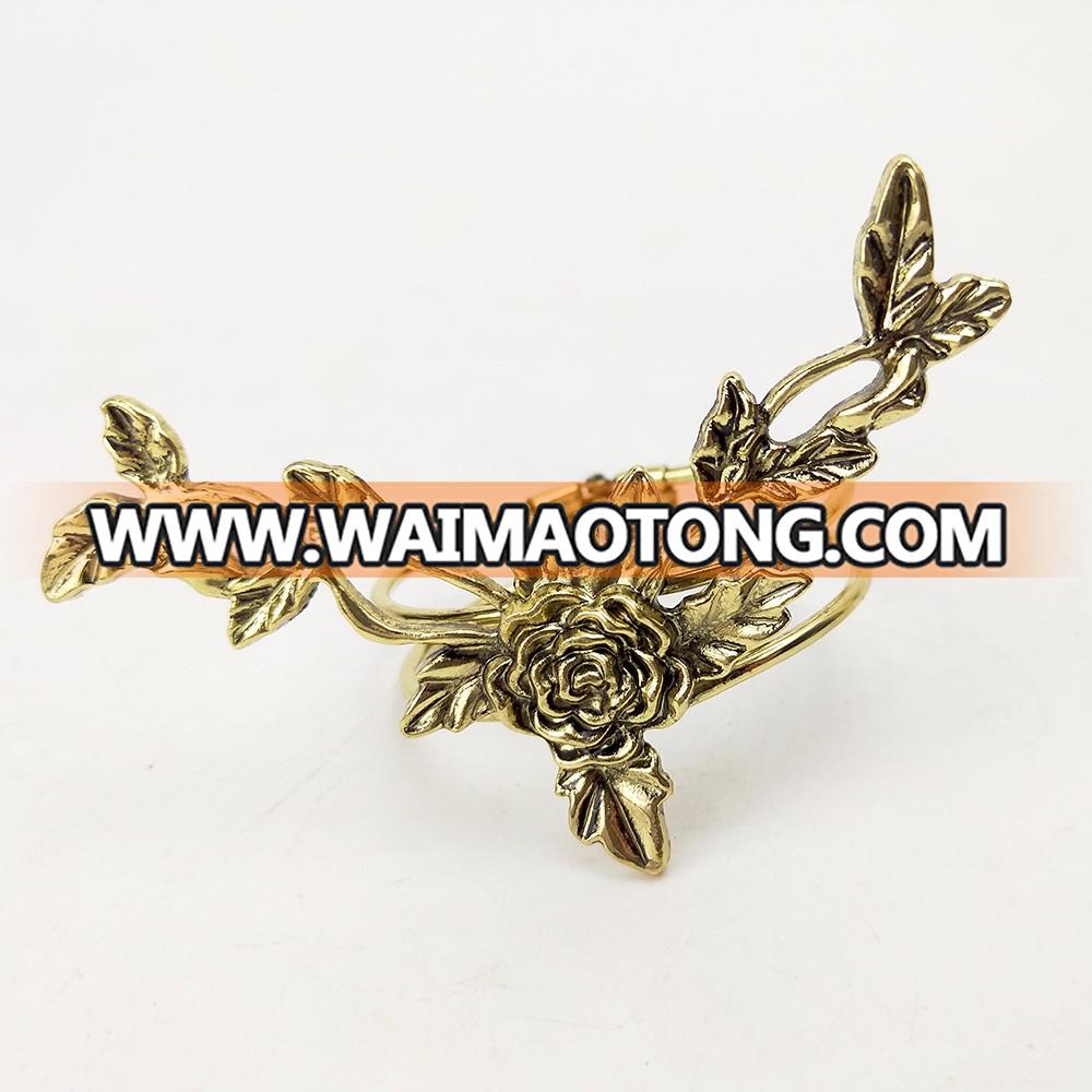 gold plated flower curtain buckles curtain clips