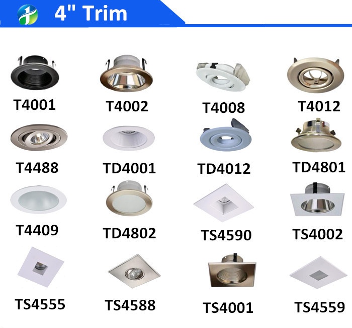 15 watt 6 Inch Baffle Recessed can light conversion kits LED Retrofit downlight with ETL listed