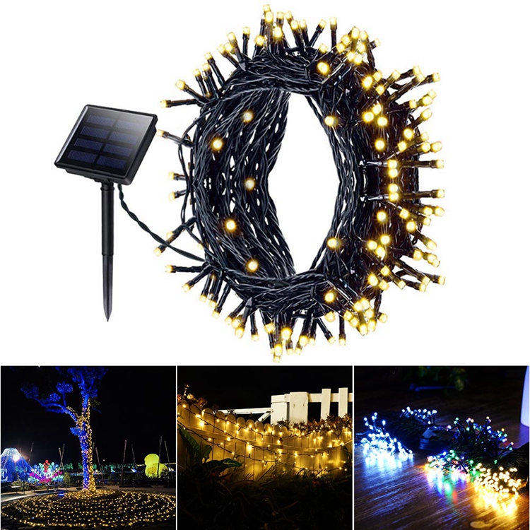 Solar Light 100/200/500 LEDs Fairy String Lights Waterproof Outdoor Christmas Garland Solar Garden Lights For Wedding Decoration