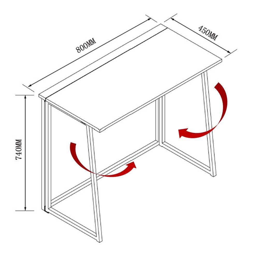 Floor sitting metal wood foldable folding writing pc laptop computer desk table