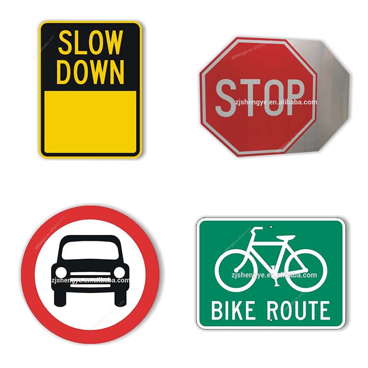 Custom reflective aluminum stop road warning sign octagon traffic sign