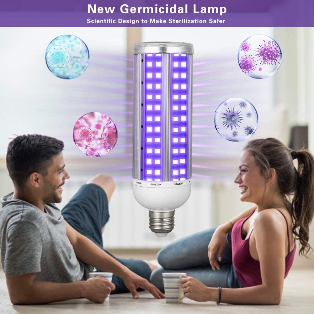 2020 Newest 60W UV Germicidal Lamp Led UVC Light Bulb E26 / E27