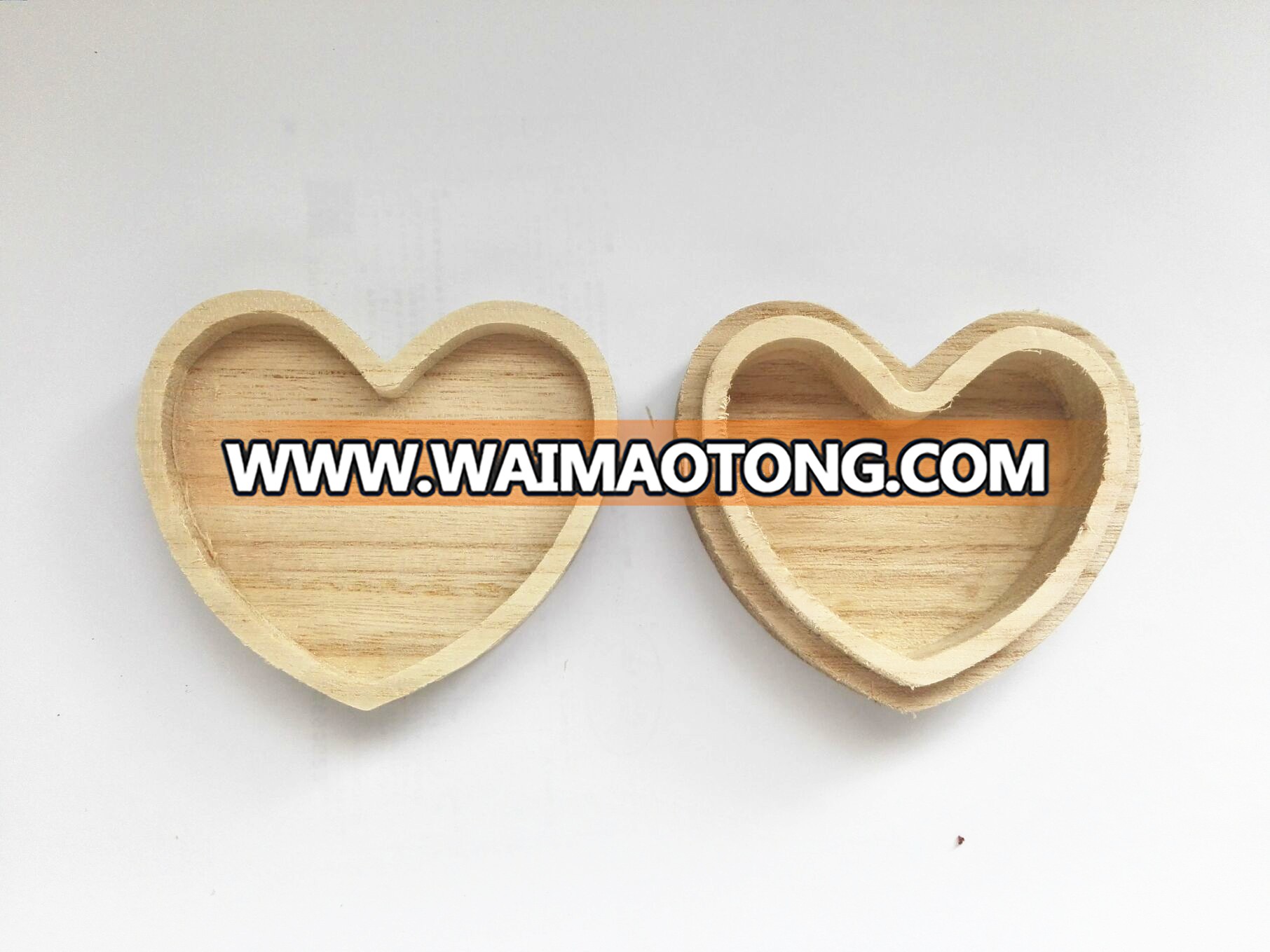 Heart Shape Wooden Gift Box